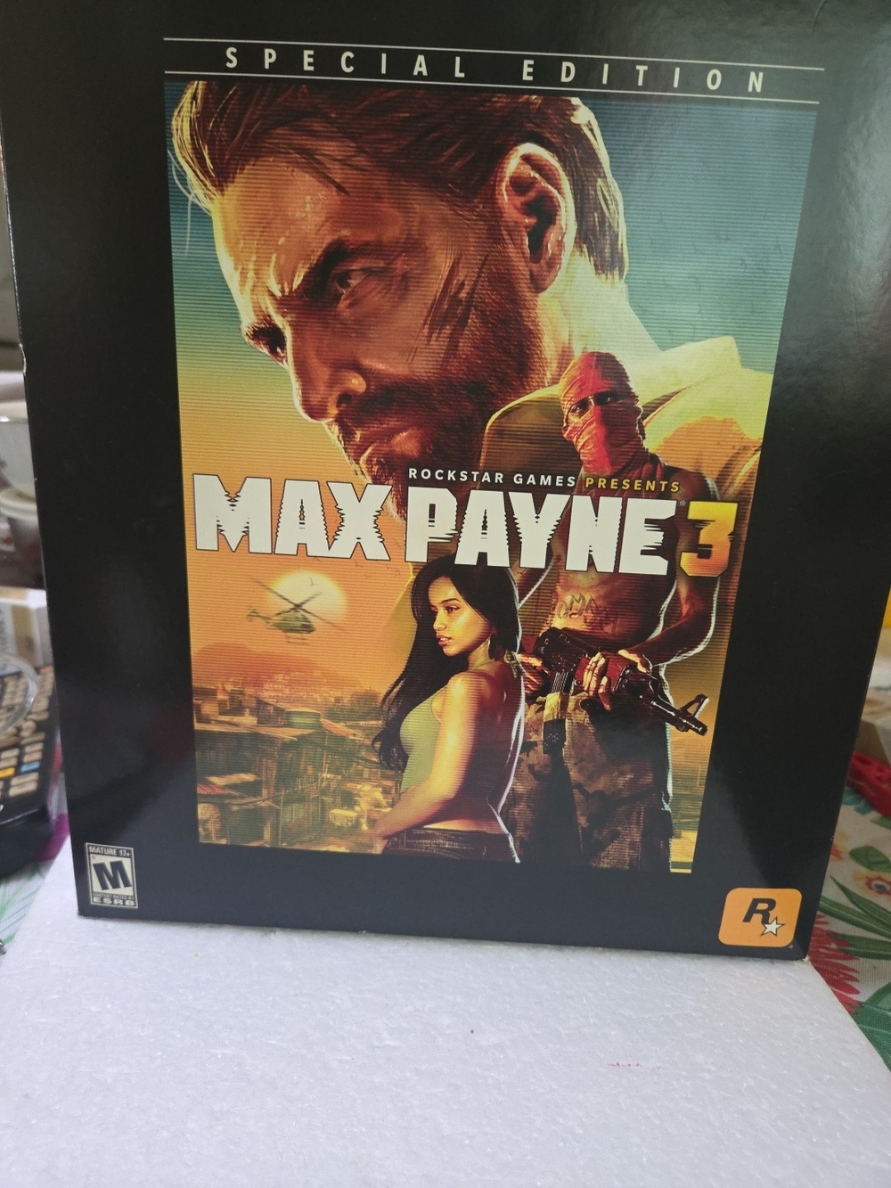 Microsoft Max Payne 3 Special Edition - Black & Orange Cover Art
